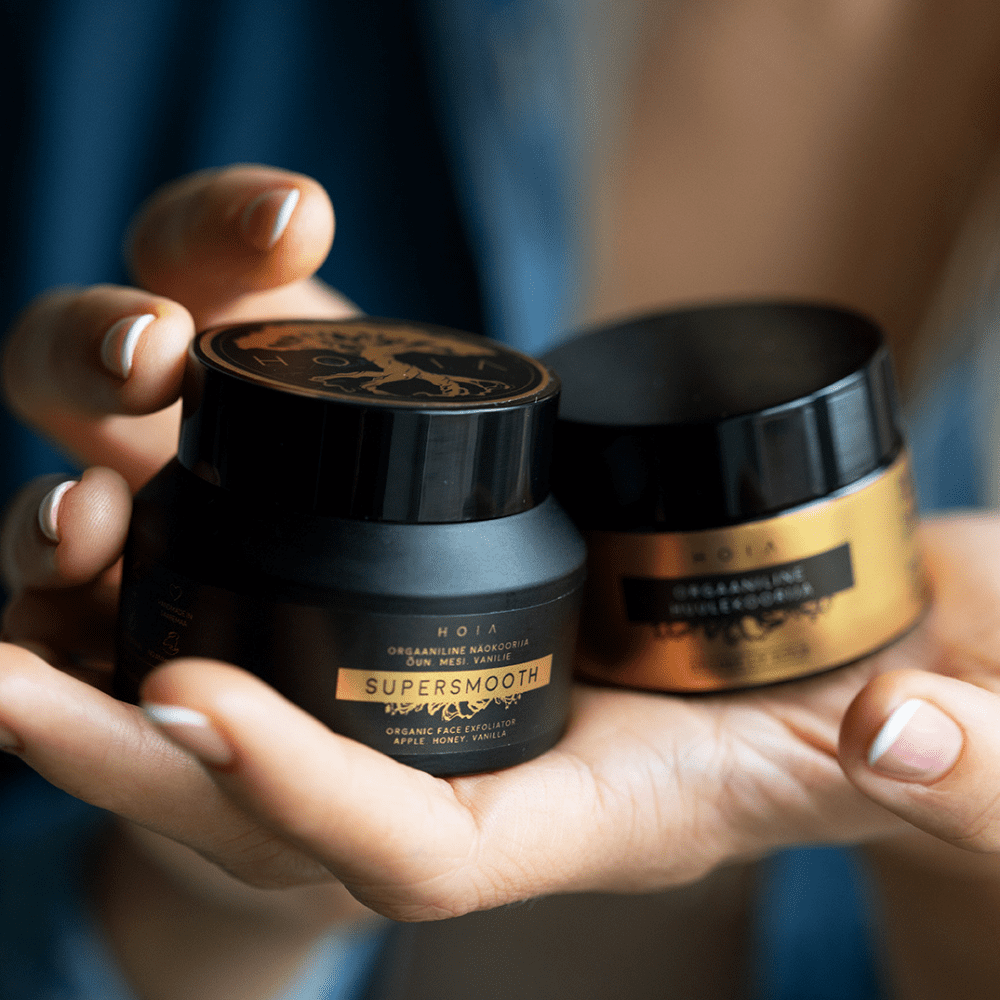 Natural vegan facial scrub for smooth, rejuvenated, and radiant skin
