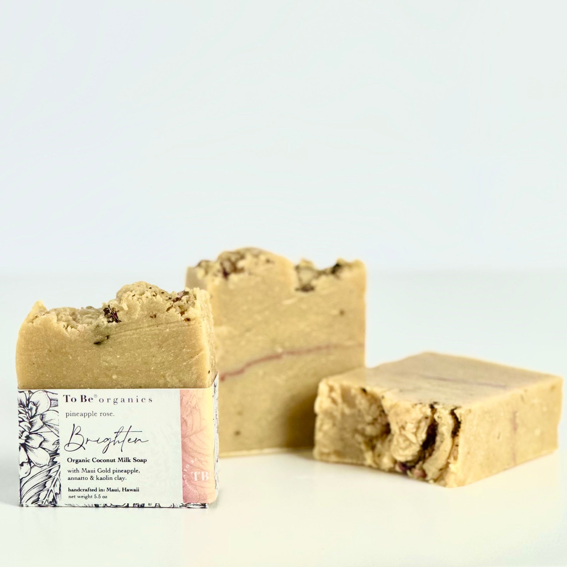 Three non synthetic bars of soap all organic 