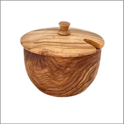 handmade Wooden container with lid 