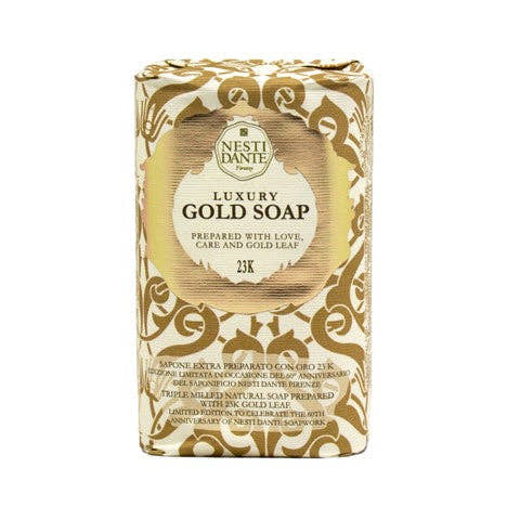 Gold Leaf Soap Noble Iris Artisan Bar beauty soap from Uplift Luxe