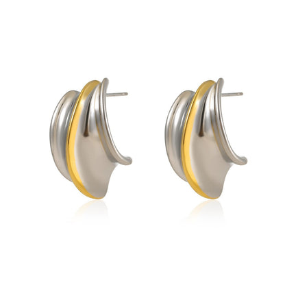 Geometric Drop Earrings 18K Gold Plated Stainless Steel earrings from Uplift Luxe