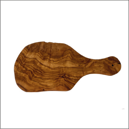Wooden cutting board with a wavy pattern ecxellent for cheeseboard 