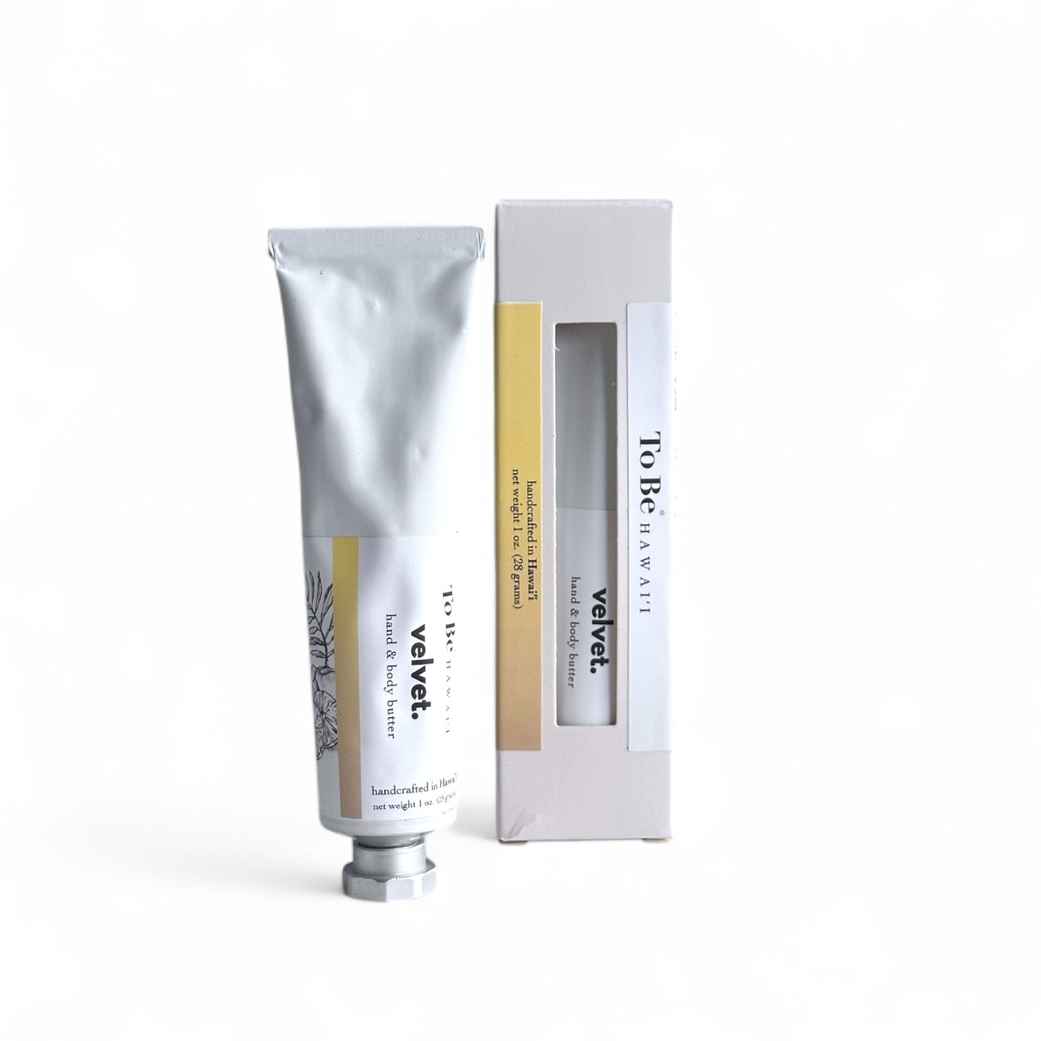 Hand cream tube with packaging 