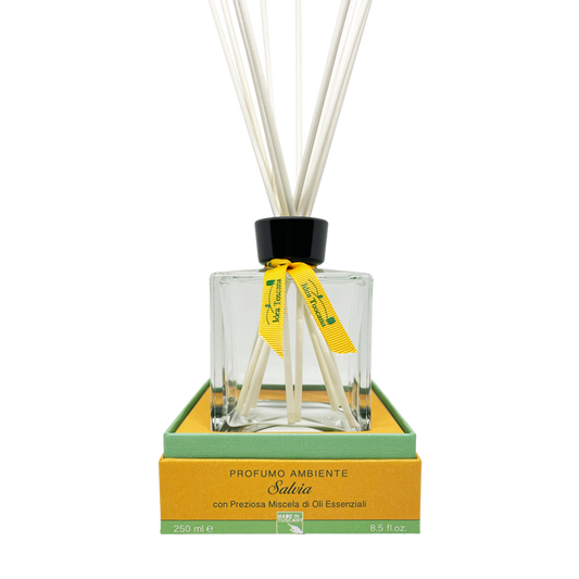 250 ml Prima Spremitura Sage scented room diffuser with wooden sticks