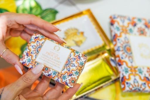 Organic natural bar soap inspired by Amalfi Coast