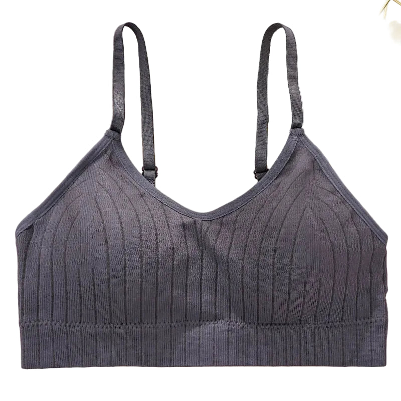 Cami bralette with adjustable straps - close-up detail
