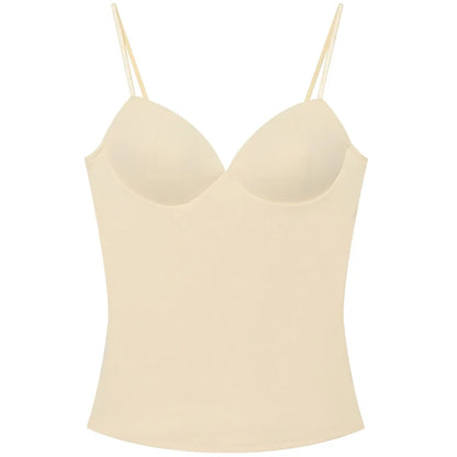 Beige camisole with thin straps 