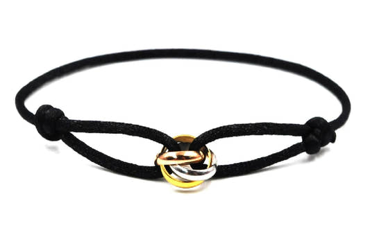 Rope Bracelet Adjustable Triple Circle Design bracelet from Uplift Luxe