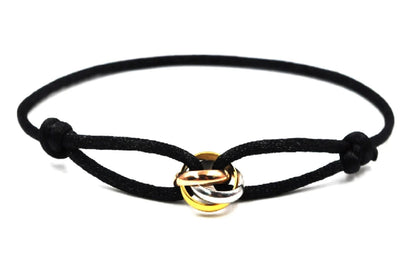 Rope Bracelet Adjustable Triple Circle Design bracelet from Uplift Luxe