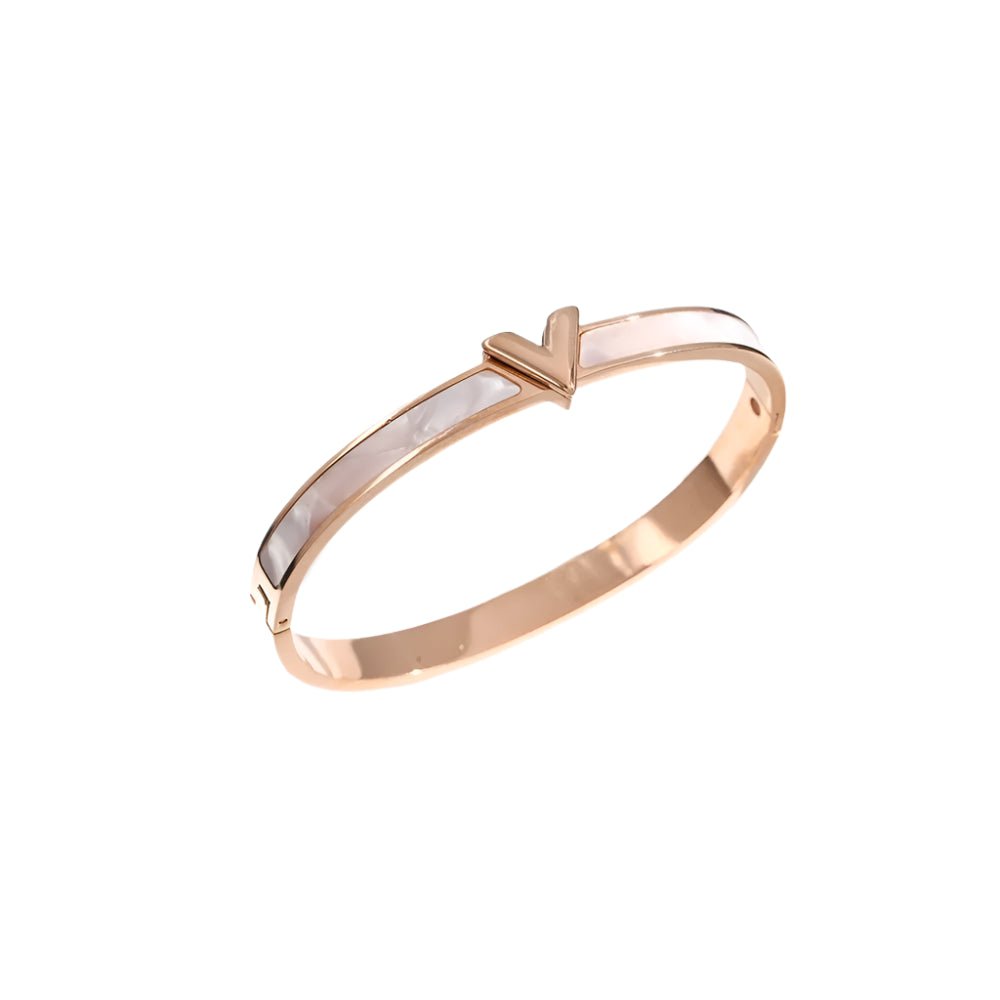 Rose gold  V bracelet 