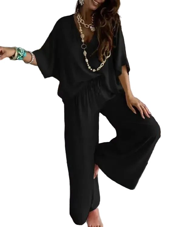 Women's two-piece coord set for beach, vacation and brunch
