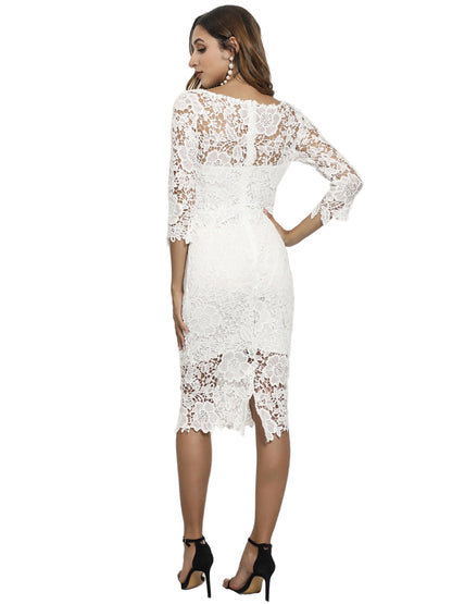Winter celebration attire showcasing ethereal see-through fabric details

