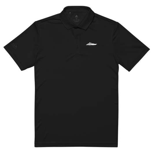 Adidas men’s recycled polyester athletic black polo shirt EU UK