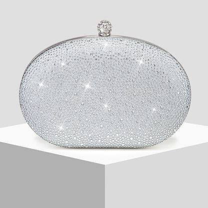Crystal Oval Evening Clutch