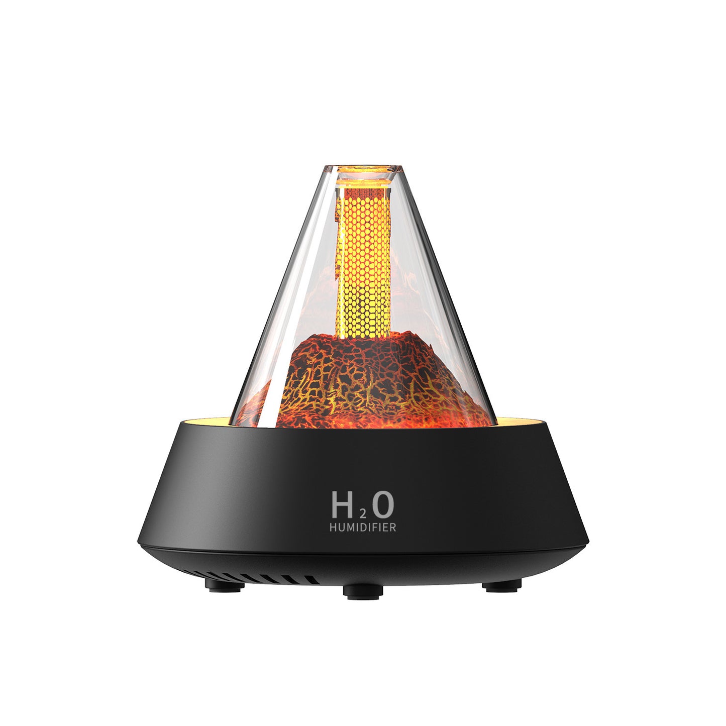 Portable plug-in aroma humidifier with soothing lighting