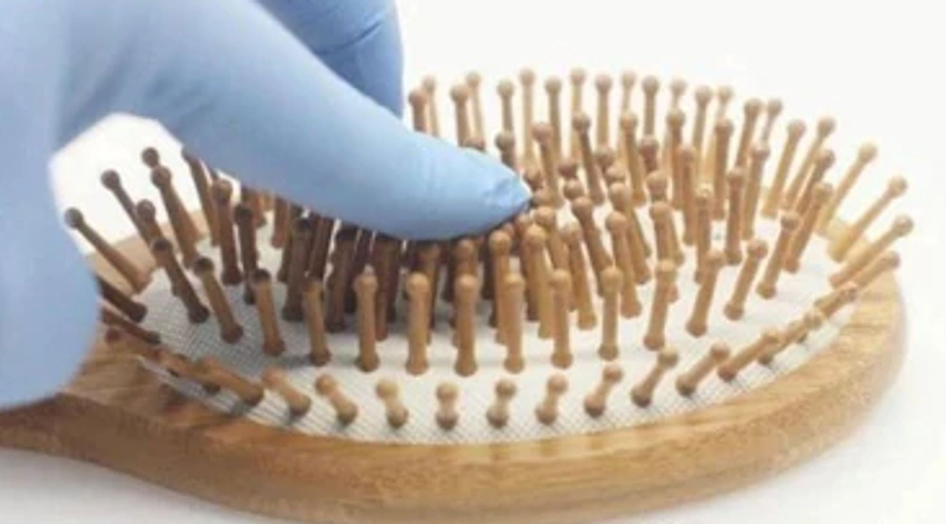soft Wooden hairbrush with bristlle made in usa 