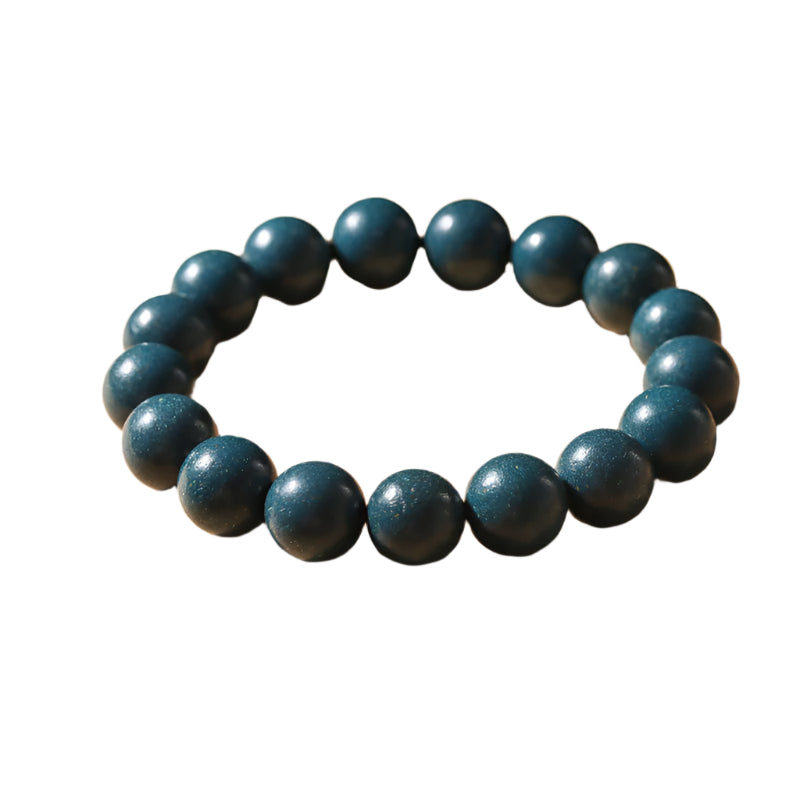 Natural wooden bead ball design fragrance bracelet in blue