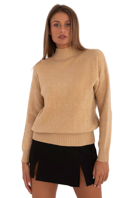 Half Turtleneck Sweater Women Casual Pullover jewelry from Uplift Luxe
