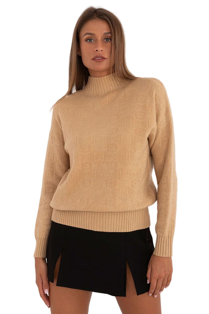 Half Turtleneck Sweater Women Casual Pullover jewelry from Uplift Luxe