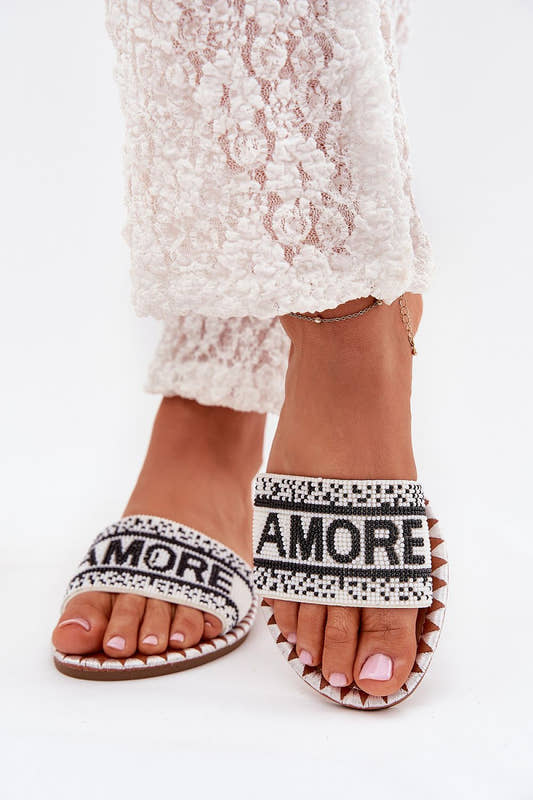 Sandals with 'AMORE' strap 