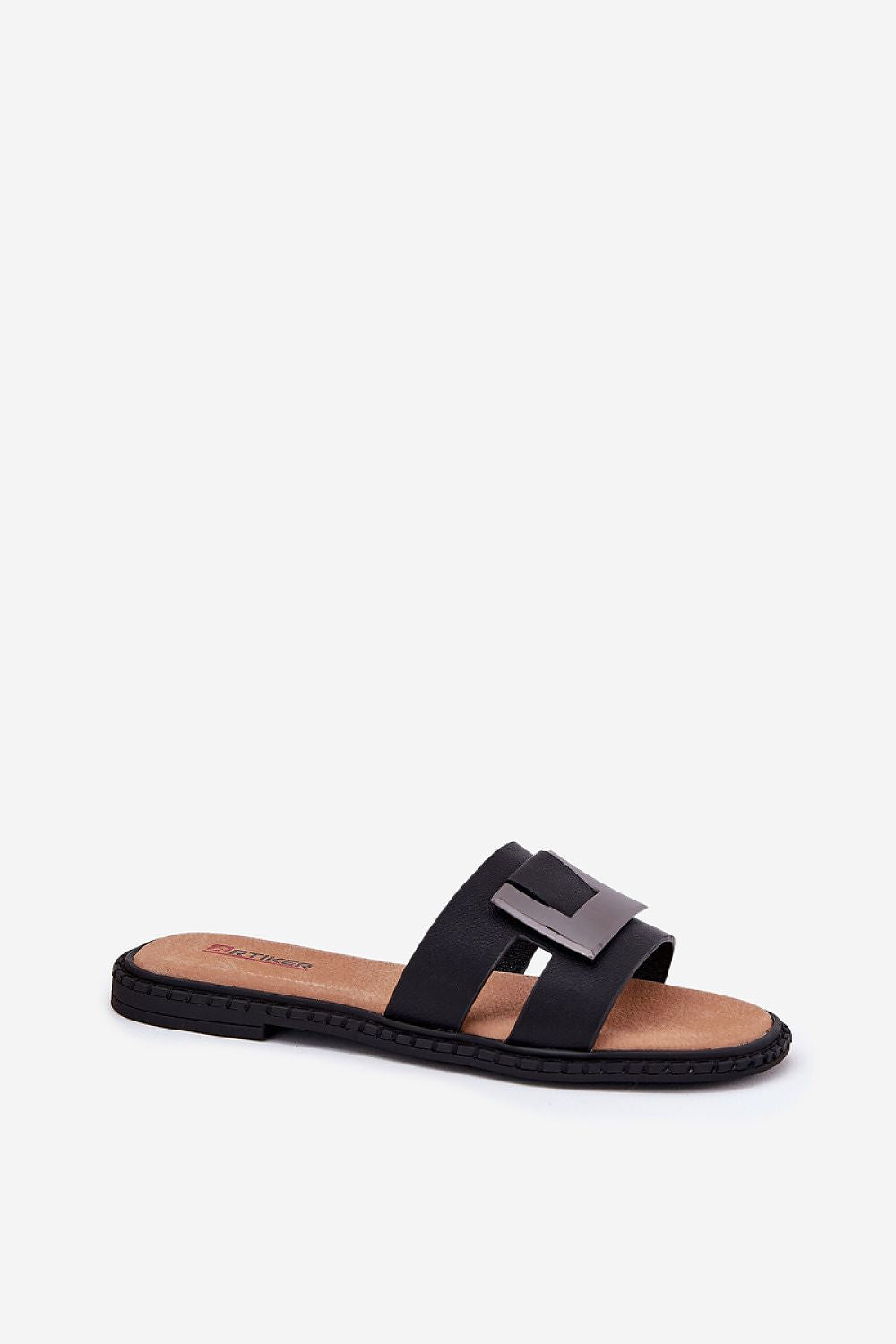 soft natural black leather insole 