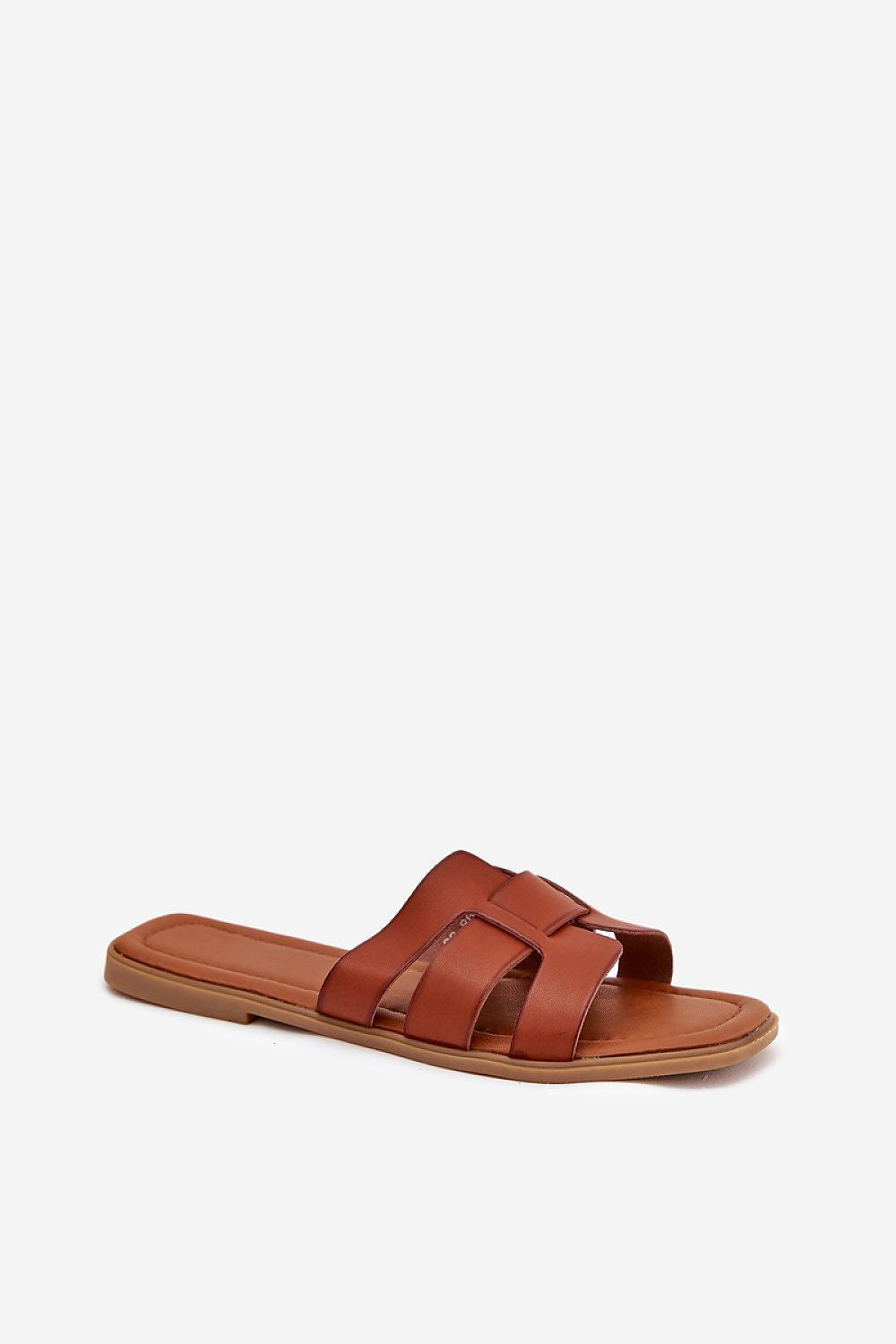 brown  flat sandals