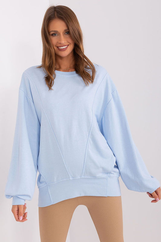  light blue cotton Sweatshirt 