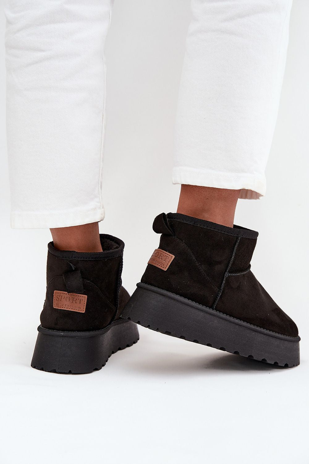 Step in Style Black Snow Boots Winter Fashion