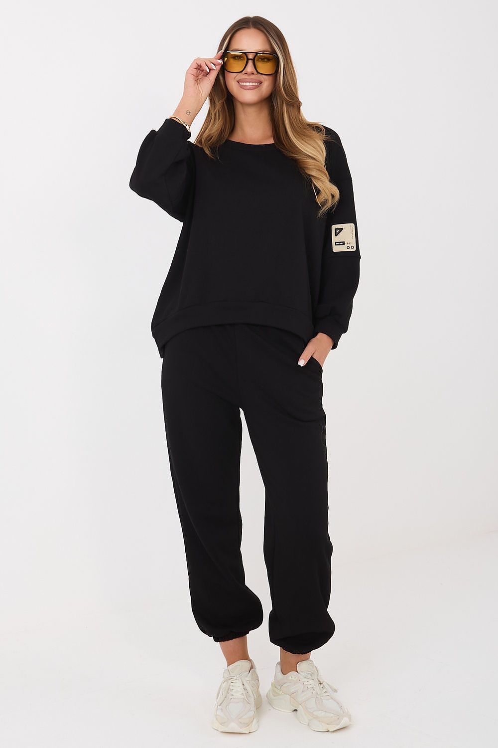 Oversized Hoodie & Jogger Set – Black in Black