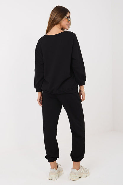 Oversized Hoodie & Jogger Set – Black