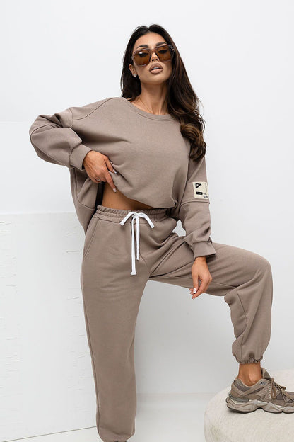 Oversized Hoodie & Jogger Set – Beige