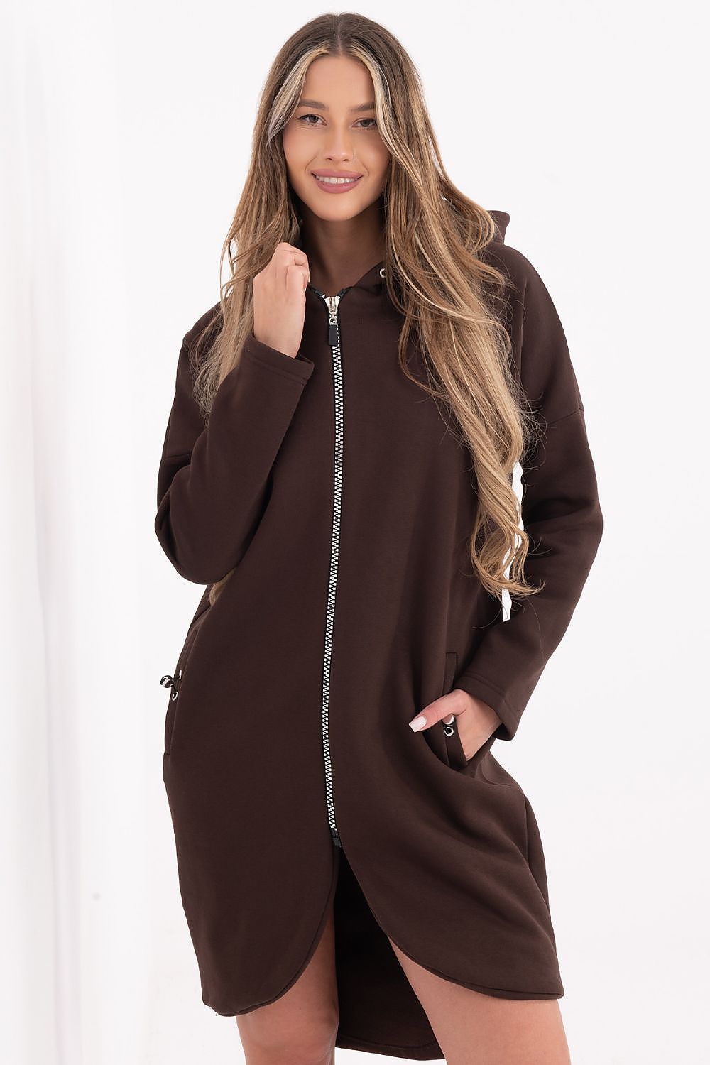 Rue Paris Longline Hooded Sweatshirt – view 4