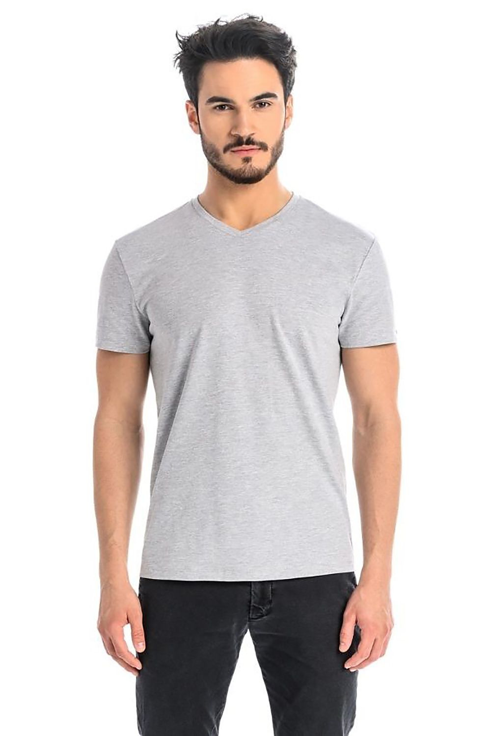 Premium Teyli cotton t-shirt in grey comfortable everyday luxury wear