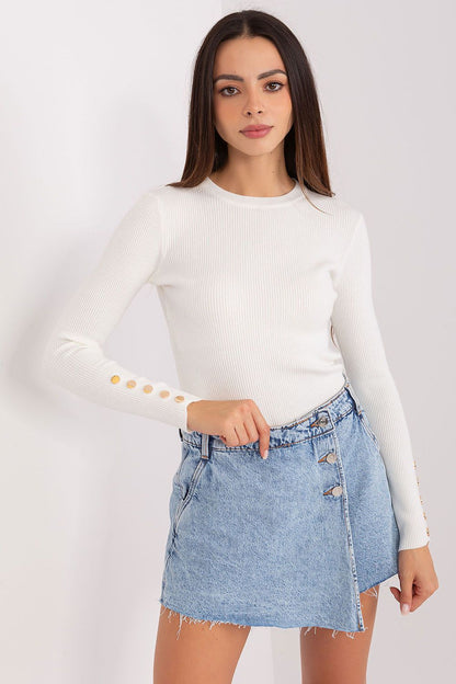 White Ribbed Top Clean Style
