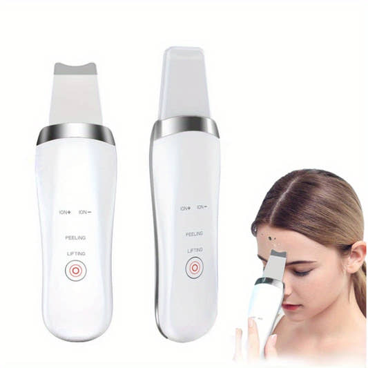 Ultrasonic Skin Scrubber USB Rechargeable Face Cleaner skincare from Uplift Luxe