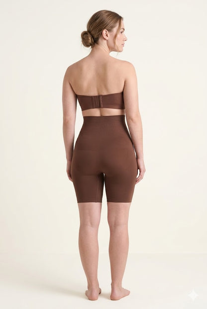 High waisted shapewear shorts women tummy control butt lifting seamless

