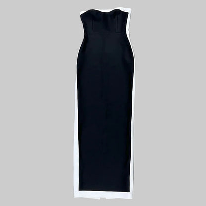 Black strapless dress 
