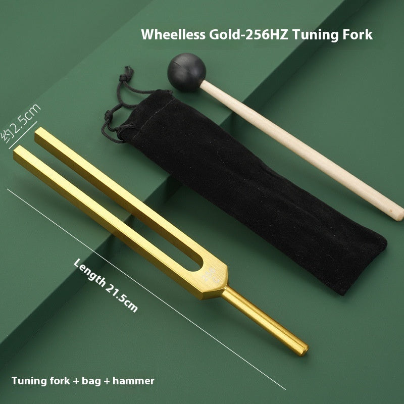Sound therapy tuning fork set 256 Hz weighted for energy balancing and wellness

