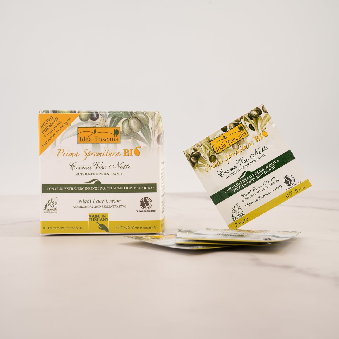 Idea Toscanale Bio night face organic cream made in italy 