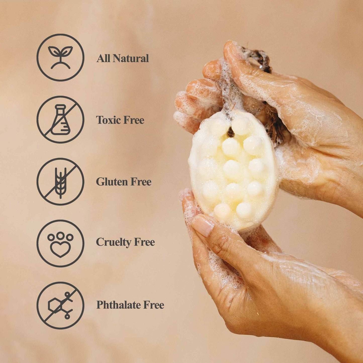 Handcrafted Palo Santo bar soap with natural ingredients