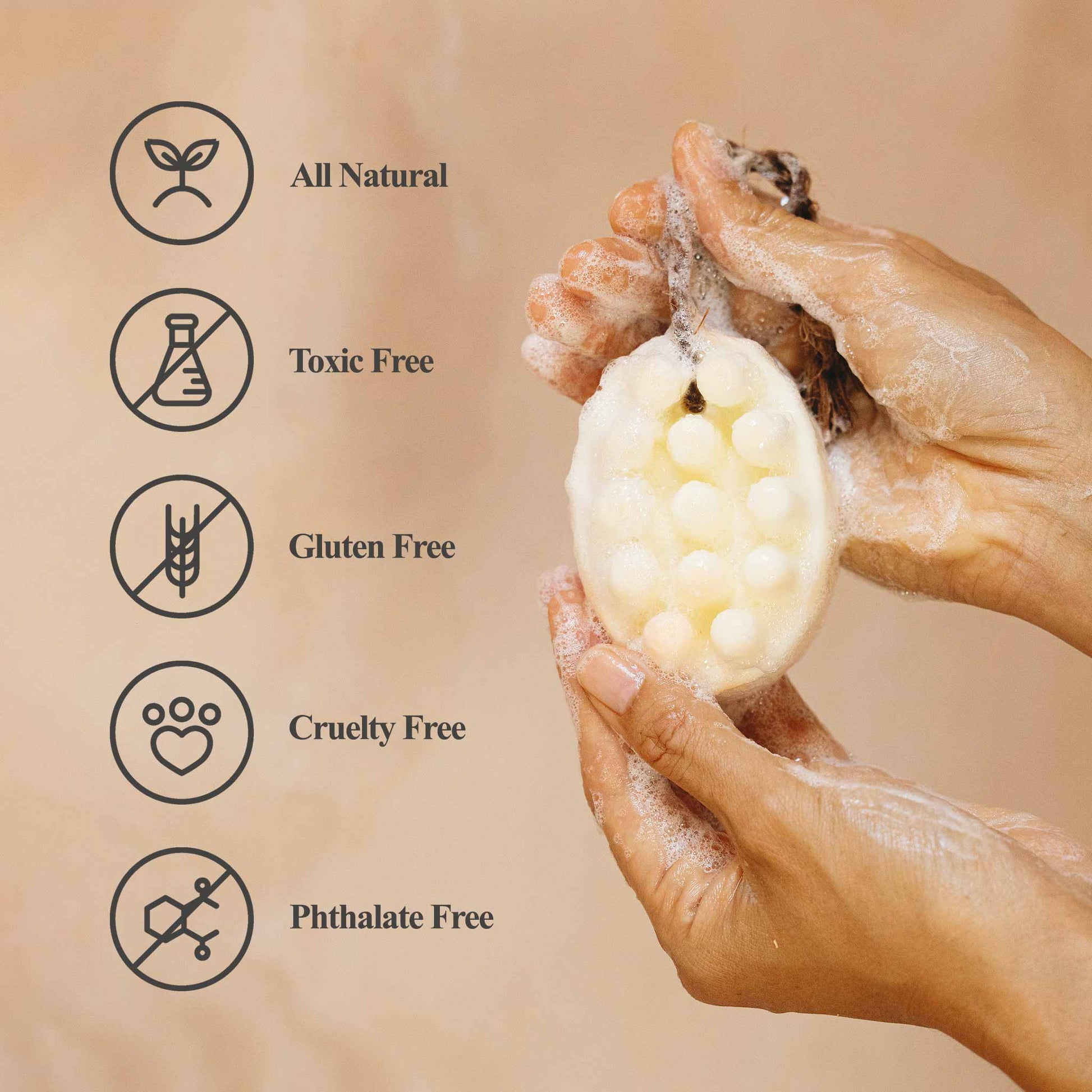 Handcrafted Palo Santo bar soap with natural ingredients