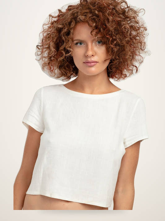 Linen Blouse - Relaxed Fit Casual Style