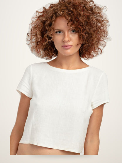 Linen Blouse - Relaxed Fit Casual Style