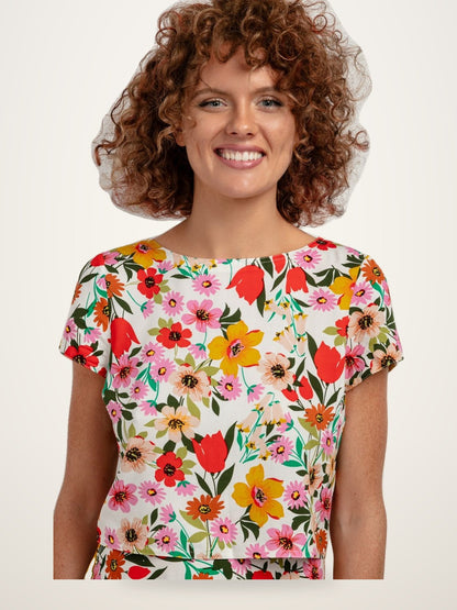 Tessita Printed Viscose Blouse