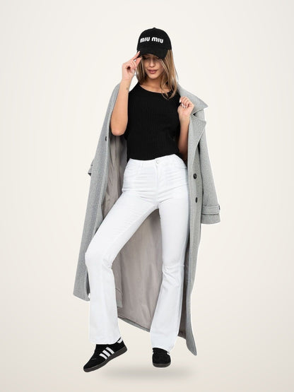 Ribbed Fitted Blouse – Stretch Cotton Top