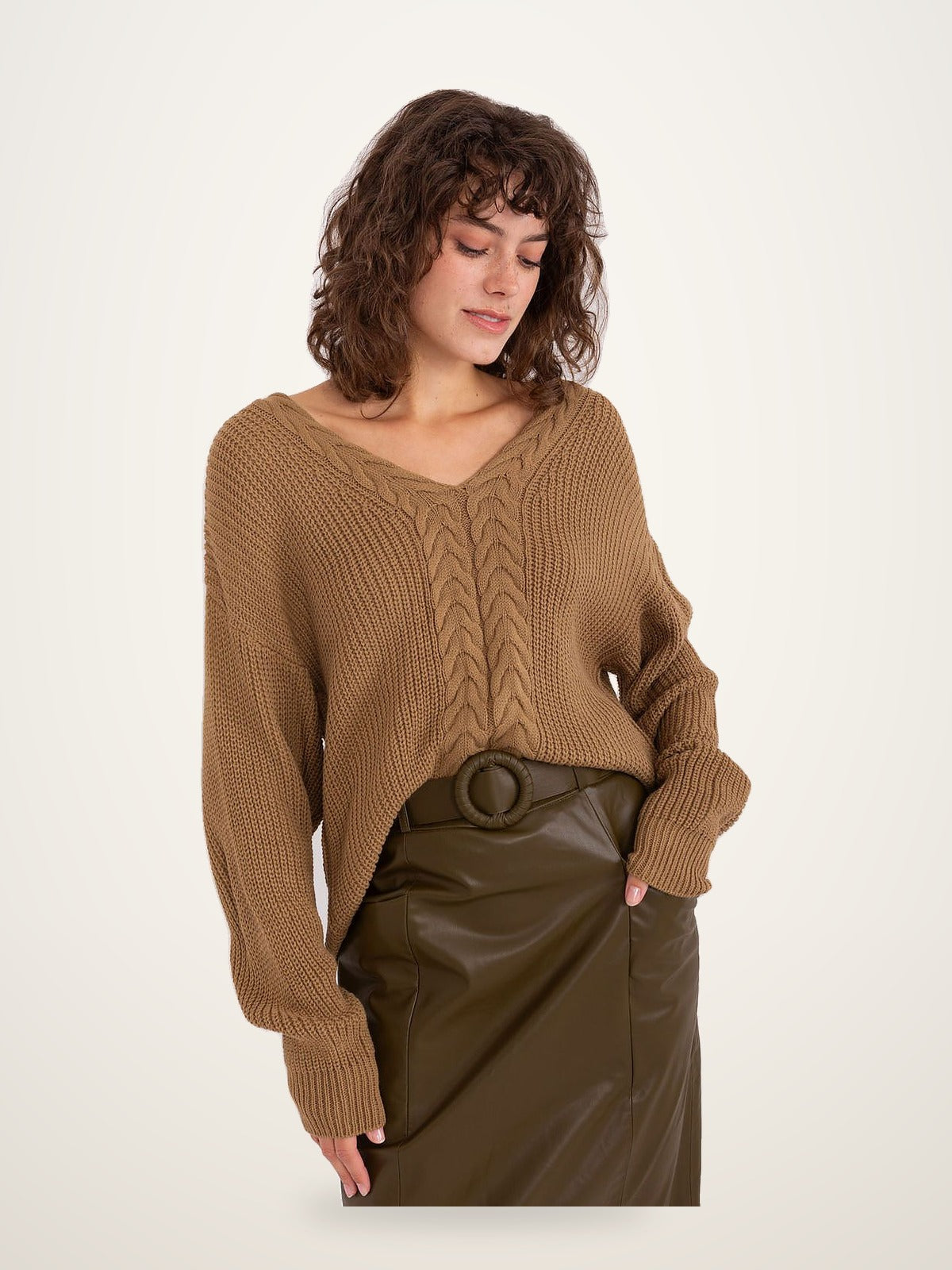 Cozy Knit Jumper - Acrylic Wool Blend Sweater