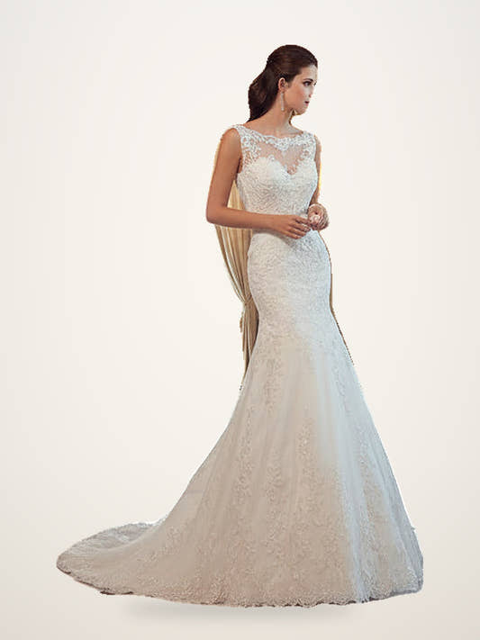 Lace Fishtail Wedding Dress