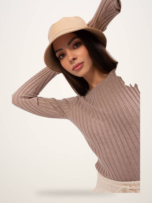 Knit Blouse - Versatile Long Sleeve Top