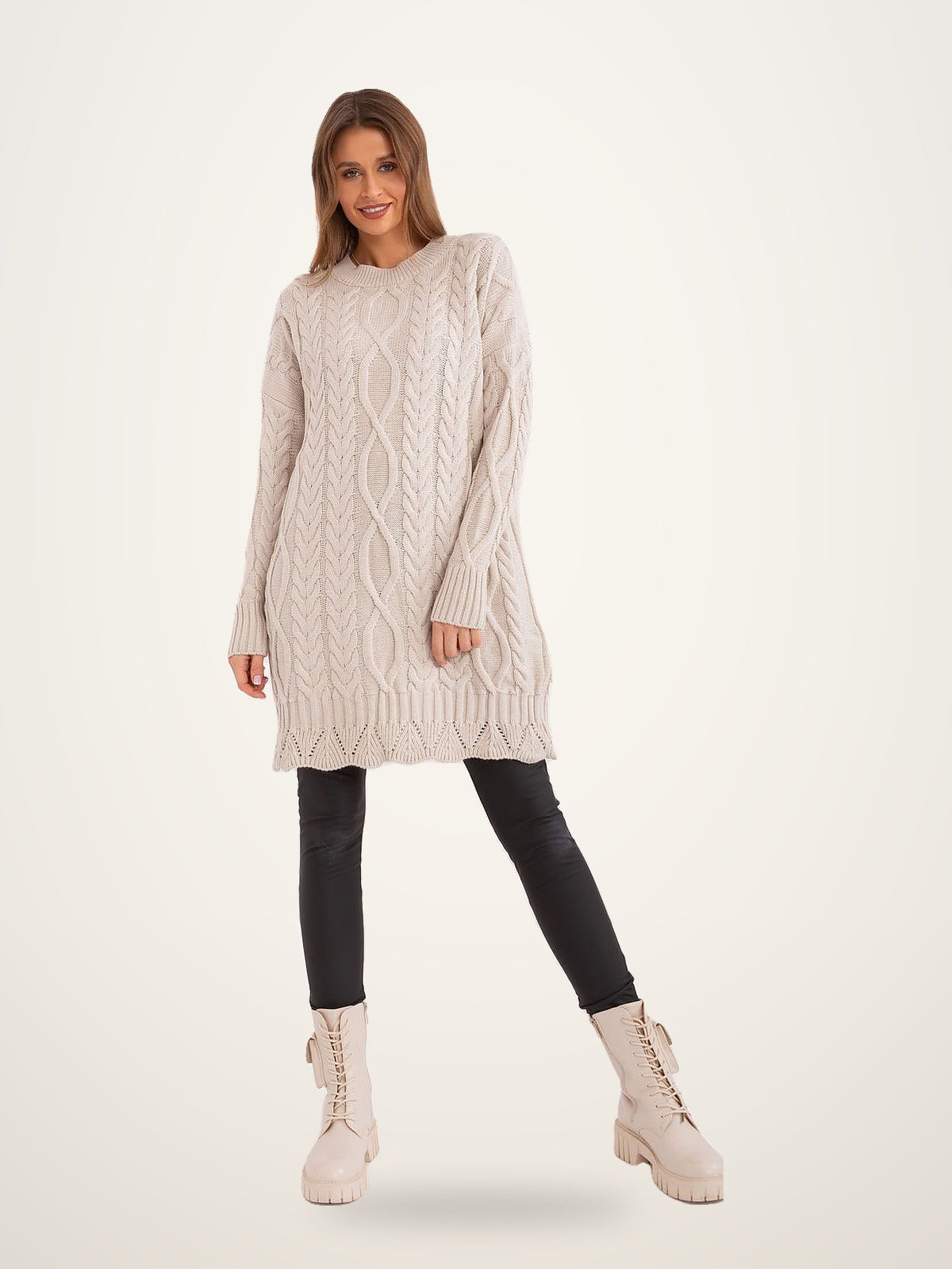 Rue Paris Knit Sweater Dress